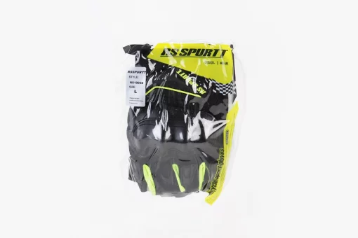 Перчатки мотоциклетные без пальцев L-Чёрно-Салатовые, FIX-355101
