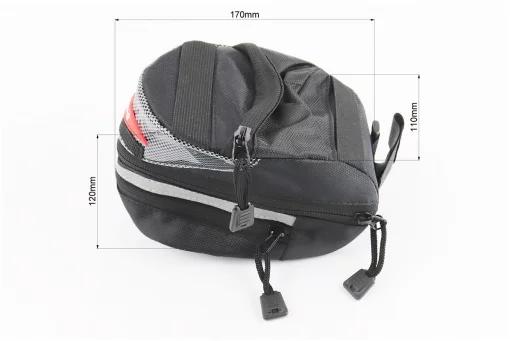 Сумка под сиденье, быстросъёмная, чёрно-серая, FIX-409721