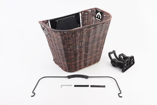 Кошик багажний, кріпл. швидкознімне на кермо, коричневий TH-300, FIX-409737