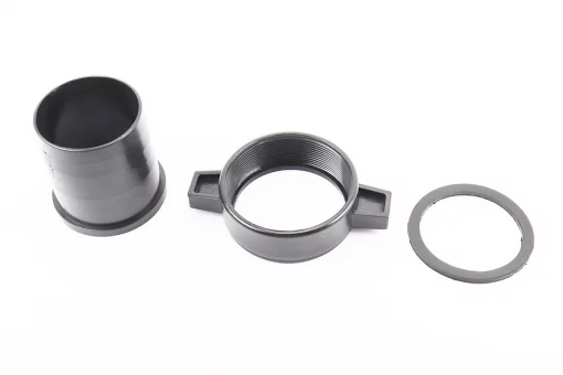 Перехідник мотопомпи з фланця на шланг, пластмаса к-кт 3шт, 3"(74mm), FIX-611010