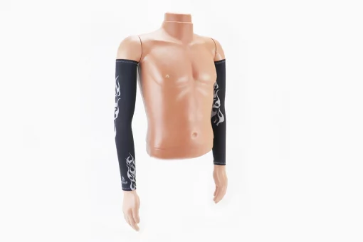 Рукав солнцезащитный к-кт 2шт, M-Чёрный с рисунком UV-M503B, FIX-355124