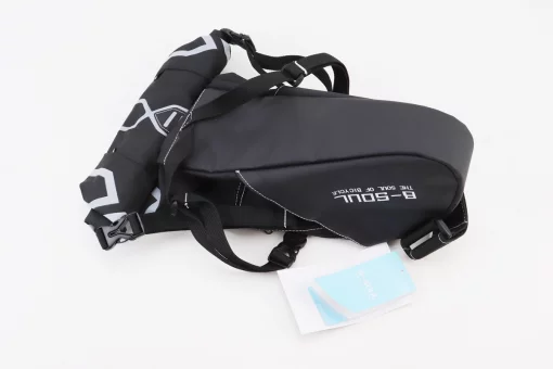 Сумка під сидіння (Bikepacking) 12L, кріпл. швидкознімне, чорно-сіра, FIX-409760