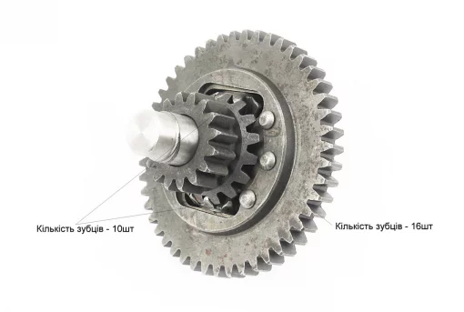 Диференціал у зборі Z-47, Z-16x16, Z-10 JR-Q12E (120-1) +підшипники 30205-2шт+кришка-2шт (можливий наліт), FIX-998977