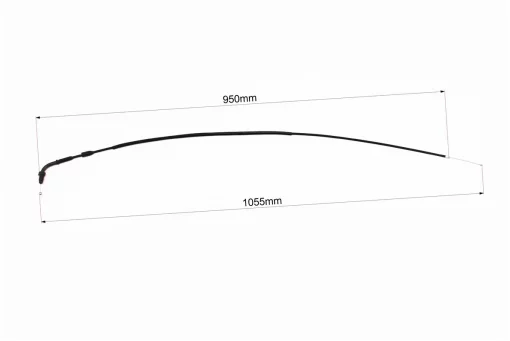 Трос газу V200 (трос 105см; кожух 95см), з різьбою, FIX-508090