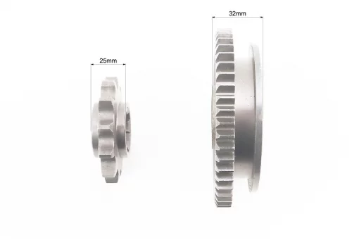 Редуктор фрезы R175/180N/190N/195N - Вал первичный + звезда Z-12 + Шестерня Z-49 101-2, FIX-998998