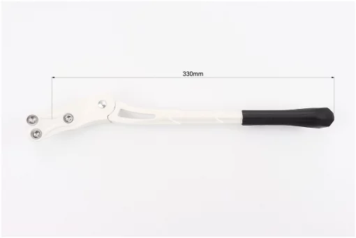 Подножка боковая задняя для 26", крепление за перо рамы, алюминиевая, белая HS-016, FIX-409799