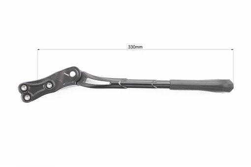 Подножка боковая задняя для 26", крепление за перо рамы, алюминиевая, чёрная HS-016, FIX-409800