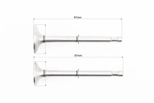 Клапан впускной (h-97; D-32; d-7), выпускной (h-97; D-27; d-7) к-кт 2шт R175A/R180NM, FIX-603390