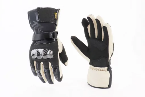 Перчатки мотоциклетные, теплые XL-Чёрно-Белые, FIX-355144