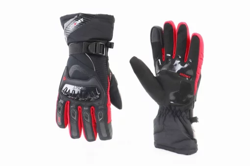 Перчатки мотоциклетные, теплые XL-Чёрно-Красные, тип 2, FIX-355151