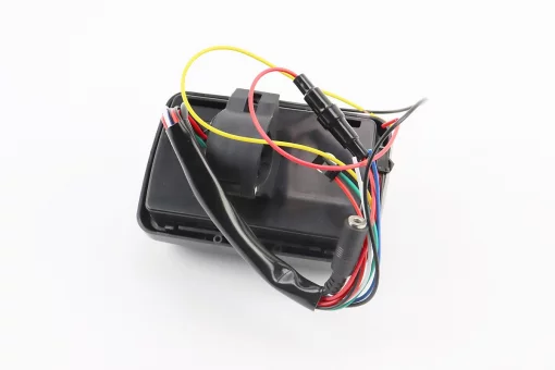 АУДІО-блок з ЖК дисплеєм (МРЗ-USB / SD, FM, пультДУ, сигналізація) + колонки 2шт (чорні "череп"), FIX-337108