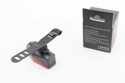 Ліхтар задній COB LED технологія, Li-ion 3.7V 500mAh зарядка від USB, вологозахисний, FIX-409806