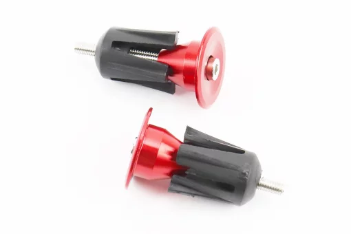 Заглушки руля, алюминиевые, красные к-кт, FIX-409809