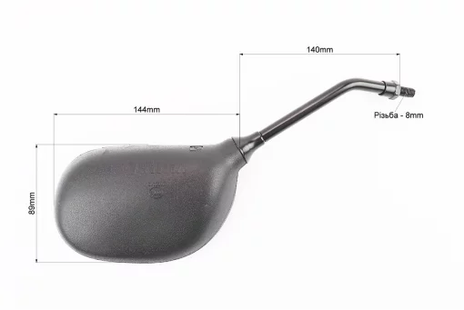 Зеркала к-кт YAMAHA- черные "капли", м8, FIX-301029