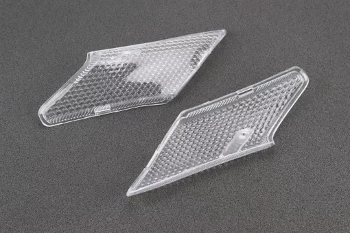 Yamaha JOG NEXT ZONE "стекло"- поворотов передних к-кт 2шт (под бараб. тормоз), прозрачные, FIX-329084