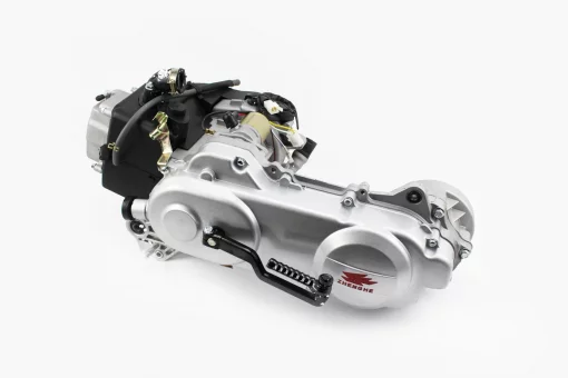 Двигатель скутерный в сборе 4Т-80куб (длинный вариатор, длинный вал), FIX-307073