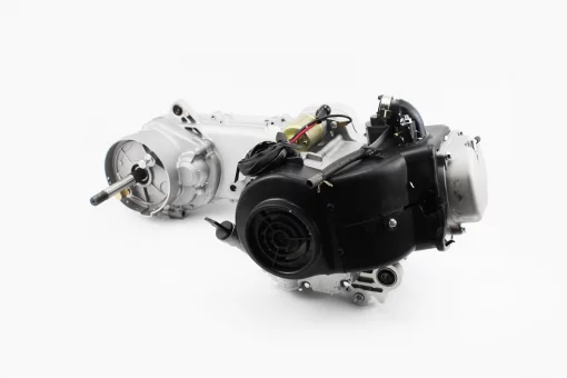 Двигатель скутерный в сборе 4Т-80куб (длинный вариатор, длинный вал), FIX-307073