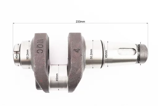 Колінвал R180NM з канавкою під ст. кільце, FIX-999010