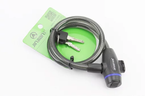 Замок противоугонный тросовый 650х12мм под ключ, 304, FIX-409824