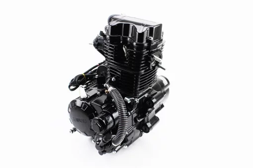 Двигун мотоциклетний в зборі CGT-250cc (водяне охолодження, вторинний довгий вал - під реверс), FIX-307121