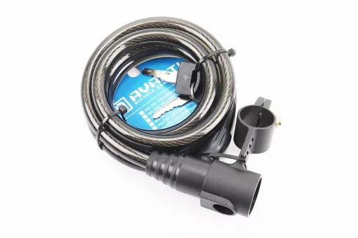 Замок протиугінний тросовий 1500х12мм під ключ, кріплення за трубу сидіння, AGL-104, FIX-409846