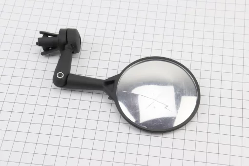 УЦЕНКА велоаксессуары Зеркало круглое, регулируемое, чёрное (повреждение, см. фото), FIX-409851