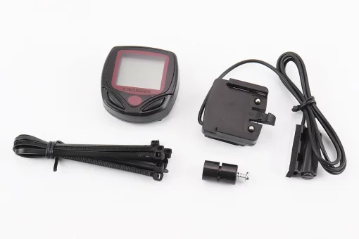 Велокомпьютер 15-функций, проводной, чёрный (без батареек) Crosser 268А, FIX-409852