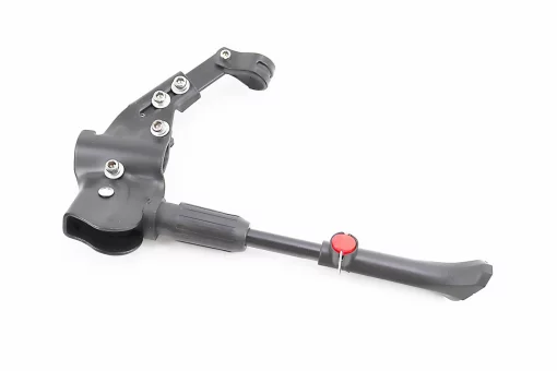 Подножка боковая задняя телескопическая для 26"- 29", с изменяемым углом крепления, алюминиевая, чёрная HS-002В, FIX-409861