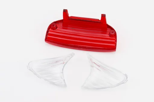 Honda TACT AF-30 "скло" - стопа, червоне + поворотів, прозорі к-кт 3шт, FIX-329138