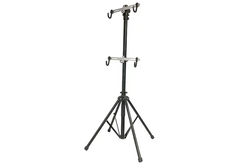 Подставка под 2 велосипеда регулируемая высота, чёрная HX-ZS01, FIX-409881