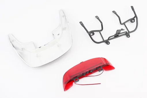 Honda DIO AF-28 пластик - "спойлер", КАРБОН +крепление+фонарь "спойлера" к-кт, FIX-329169