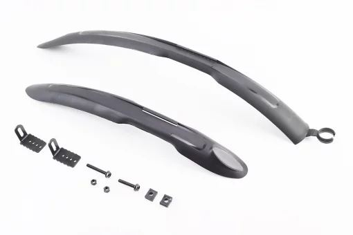 Крылья пластмассовые 26" MTB длинные, чёрные HN26A/HN26B, FIX-409932