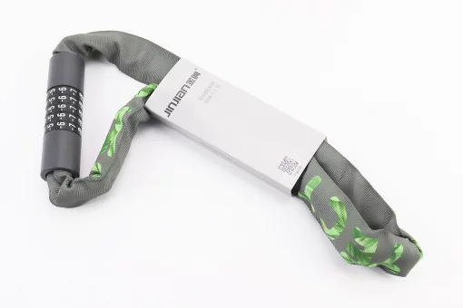 Замок противоугонный цепной 1000х6мм с 5-и значным кодом, серый "PROTECT" 736, FIX-409935