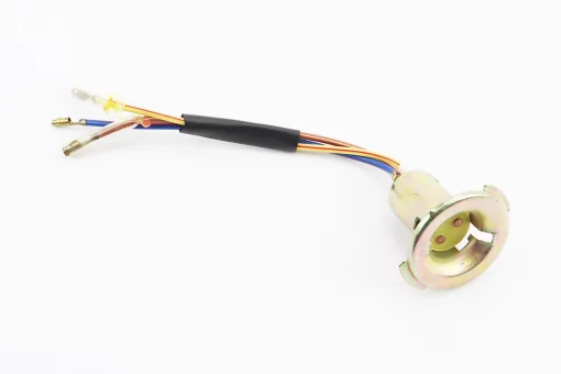 Патрон лампы фары цоколь BA20D метал 2 "уса", FIX-301200