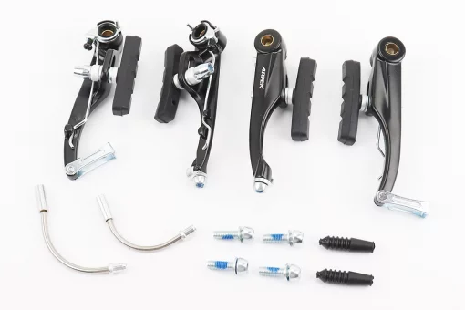 Гальмо V-brake 110мм (2 колеса), алюмінієве, чорне LV12DG, FIX-403011