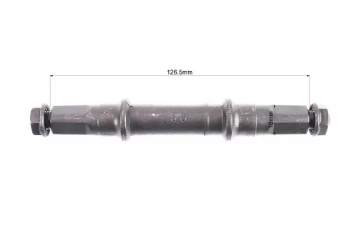 Вал каретки MTB "квадрат" 126,5мм, под гайку М10 (5S), FIX-403027