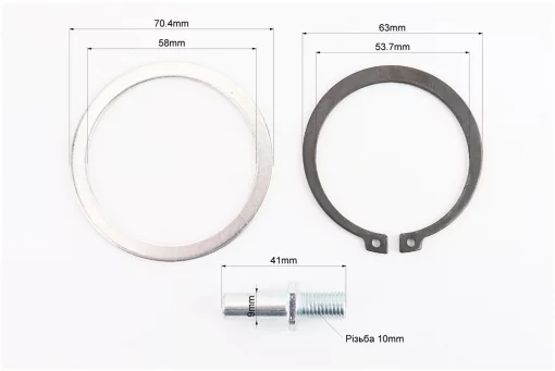 V200-F2 V250-F2 Болт крепления звезды задней к демпферу 5шт + гайки + шайбы к-кт 12 деталей, FIX-998716