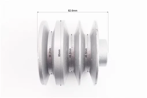 Шкив под коленвал d-20mm (D-85mm, 3-х ручейковый, три паза под ремень SPB, металл) 168F/170F, FIX-601051