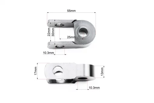 Подовжувач заднього амортизатора 25мм к-кт 2шт, чорний, FIX-301278