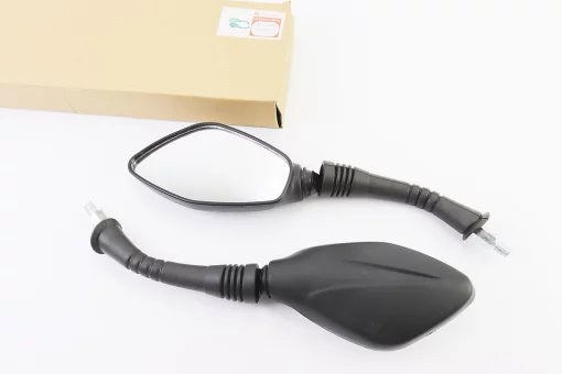 Зеркала к-кт "Lux" черные м10 (ножка в резиновом кожухе), FIX-301282