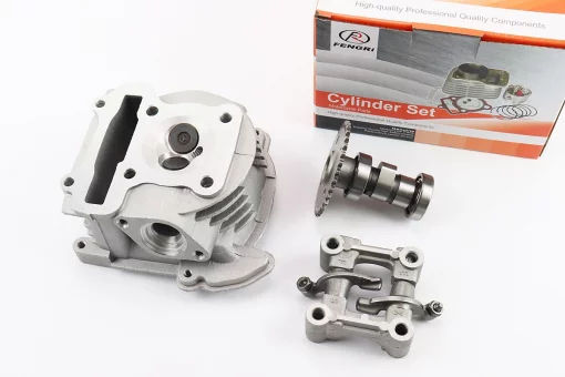 Головка цилиндра + клапана + пастель + распредвал в сборе 47мм-80cc, от 2шт -5%, FIX-349044