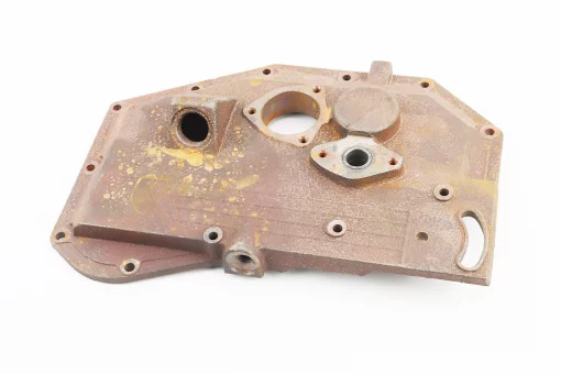 Крышка блока двигателя правая (со стороны заводного рычага), длинная, 12отв., чугун R180NM, НЕ ЗАГЛУШЕН МАСЛЯНЫЙ КАНАЛ, FIX-210690