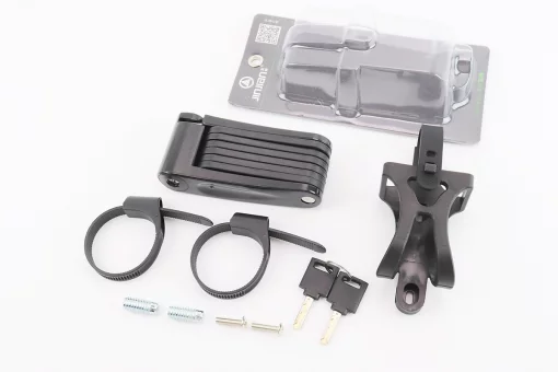 Замок противоугонный секционно-пластиновый 675х28х8мм под ключ, крепл. на раму, T602, FIX-409984