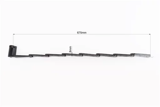 Замок противоугонный секционно-пластиновый 675х28х8мм под ключ, крепл. на раму, T602, FIX-409984