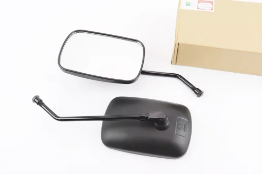 Зеркала к-кт ПРЯМОУГОЛЬНЫЕ 110*165мм- черные, м10 (ССС - знак качества), FIX-337385