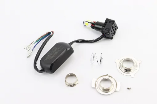 Лампа фары диодная LED-4 SUPER универсальная (к-кт разных креплений), с стабилизатором 3000LM/20W-40W, FIX-337388