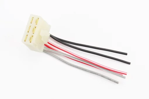 Разъем 6 контактов "мама" + 6 проводов, FIX-337399