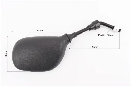 Зеркала к-кт YAMAHA- черные "капли", м10, FIX-337400