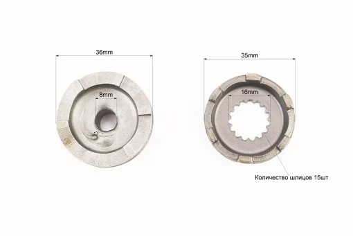 Храповик кікстартера + шайба STELS50/Yamaha 90, FIX-312068