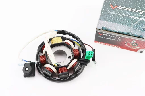 Статор магнето (генератора) (8 катушек разъем "мама 3+2") высота 29мм, FIX-310850